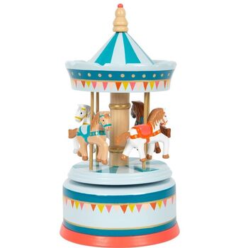 Wooden Carousel Music Box, 4 of 9