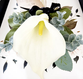 Personalised Calla Lily Scented Sympathy Card, 3 of 4