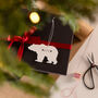 Personalised Polar Bear Christmas Gift Tag, thumbnail 2 of 2