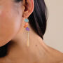 Three Elements Laminated Capiz French Hooks Earrings, thumbnail 1 of 3