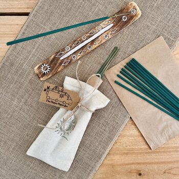 Warm Resin Hand Dipped Incense Sticks Spiced Wood Eco, 5 of 9