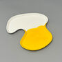 Two Tone Yellow And White Jewellery And Trinket Tray, thumbnail 4 of 11