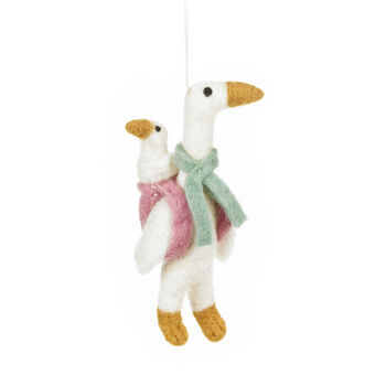 Handmade Felt Mother Goose Hanging Decoration, 2 of 2