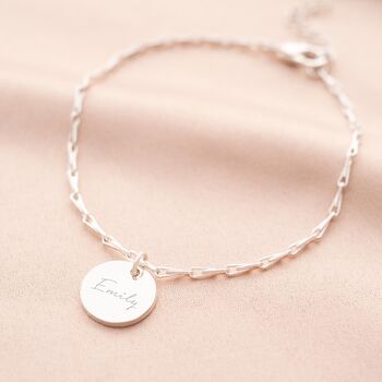 Personalised Disc And Name Statement Bracelet, 4 of 12