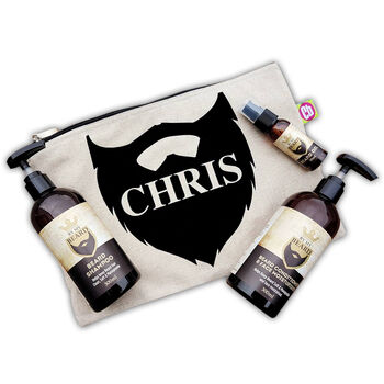Personalised Name Only Beard Kit, 3 of 3