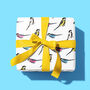 Pop Art Birds Wrapping Paper Roll Or Folded, thumbnail 1 of 3