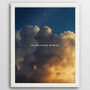 Personalised Quote Print On Striking Stormy Background, thumbnail 4 of 4
