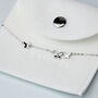 Sterling Silver Crystal Butterfly Charm Bracelet, thumbnail 4 of 5