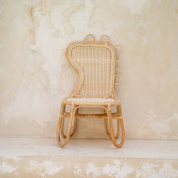 Little Dinosaur Chair – Handwoven Rattan Kids Seat, 2 of 7