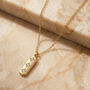 Gold Or Silver Vertical Bar Necklace With Three Stars, thumbnail 1 of 5