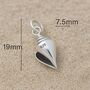 Sterling Silver Conch Shell Pendant Necklace, thumbnail 7 of 9