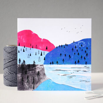 Mountains Birthday Card, 3 of 9
