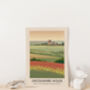 Lincolnshire Wolds Aonb Travel Poster Art Print, thumbnail 3 of 8