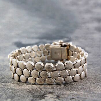 Sterling Silver Chunky Scales Necklace, 5 of 8