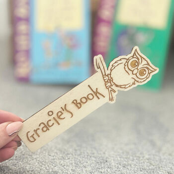 Personalised Owl Bookmark Childrens Gift Keepsake, 6 of 7