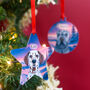 Personalised Dog Christmas Winter Wonderland Decoration, thumbnail 12 of 12