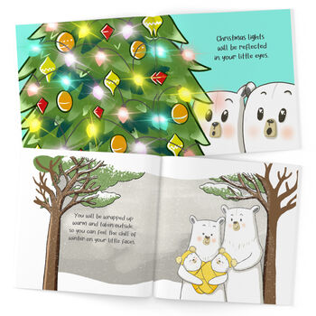 Personalised Twins First Christmas Children's Book, 6 of 11