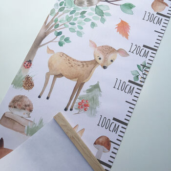 Personalised Forest Animals Height Chart, 4 of 5