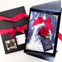 Personalised Red Rose Valentines Card Gift Boxed, thumbnail 1 of 6