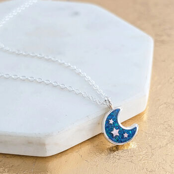 Memorial Ashes Moon And Stars Charm, 4 of 8