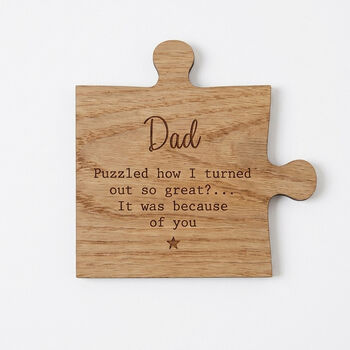 Personalised Fathers Day Wooden Coaster Gift, 5 of 5