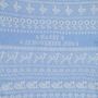 Personalised Lambswool Animals Baby Blanket In Blue, thumbnail 3 of 5