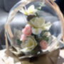 Cream Artiificial Floral Balloon Arrangement, thumbnail 5 of 5