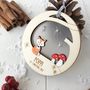 Personalised Baby's First Christmas Fox Bauble, thumbnail 2 of 6