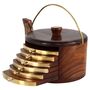 Wooden Tea Coaster With Stand Kettle Shape, thumbnail 1 of 10