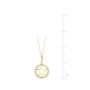 Yellow Gold Cz Cut Out Stars Pendant Necklace, thumbnail 4 of 5