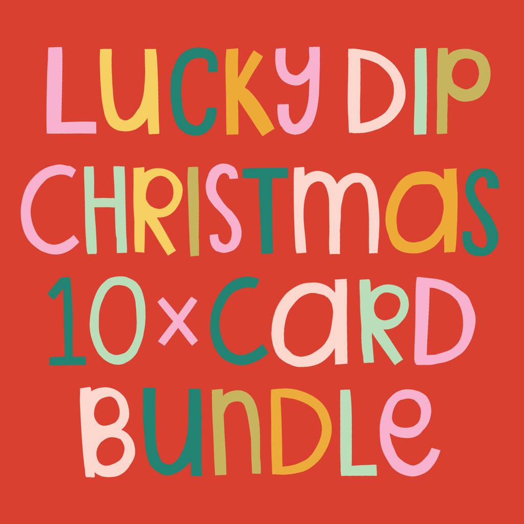 Lucky Dip Christmas Card Bundle By Raspberry Blossom