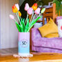 Personalised 50th Birthday Gift Ombre Vase, thumbnail 2 of 2