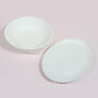 G Decor White Shell Ceramic Serving Plate Bowl Or Set, thumbnail 2 of 6