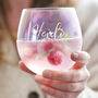 Personalised Iridescent Gin Glass, thumbnail 4 of 8