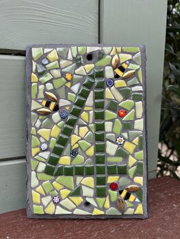 Slate Mosaic House Number, 6 of 6