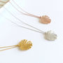 Monstera Leaf Necklace, thumbnail 3 of 5