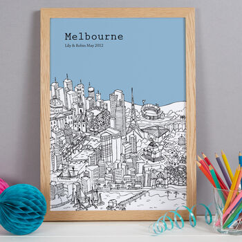 Personalised Melbourne Print, 9 of 11