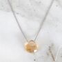 Citrine Teardrop November Birthstone Necklace, Silver, thumbnail 4 of 6