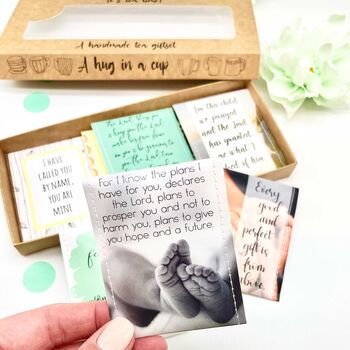 Baby Dedication Tea Gift | New Mum Scripture Tea Gift, 10 of 12