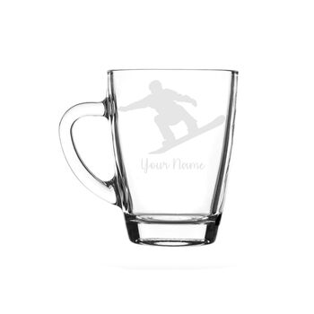 Personalised Snowboarding Engraved Glass, 3 of 7