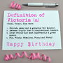 Personalised Definition Birthday Card, thumbnail 2 of 12