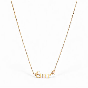 Angel Luxe 18k Gold Plated 1111 Manifest Necklace, 2 of 3