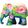 Hand Painted 'Amazing Lotus' 10cm Elephant, thumbnail 2 of 10