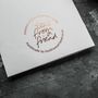 'Happily Ever After' Rose Gold Foil Wedding Card, thumbnail 4 of 4