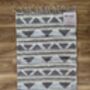 Beige Triangle Patterned Rug, 69cm X 114cm, thumbnail 3 of 3