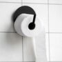 Black Metal Toilet Roll Holder, thumbnail 1 of 3