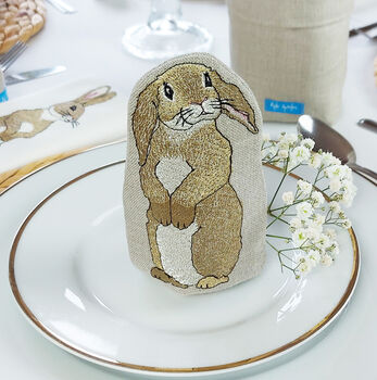 Luxury Embroidered Rabbit Gift Set, 4 of 12