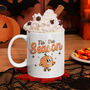 Autumn Halloween Pumpkin Retro Mug Gift Latte, thumbnail 1 of 3