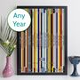 Personalised Year Of Music Print Birthday Gift, thumbnail 12 of 12