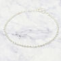 Ball Bead Chain Minimalist Dainty Silver Bracelet, thumbnail 1 of 4